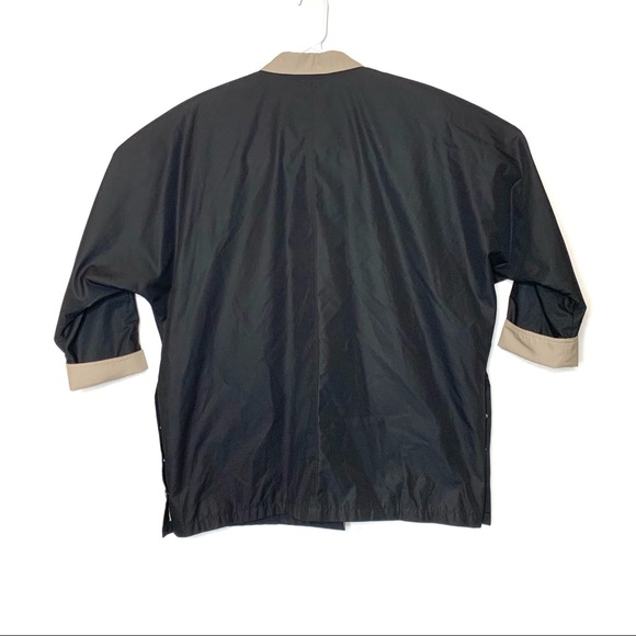 Vintage Ms Cambridge Women sz 14 Overcoat Black 27x33” w shoulder padding - Picture 8 of 9